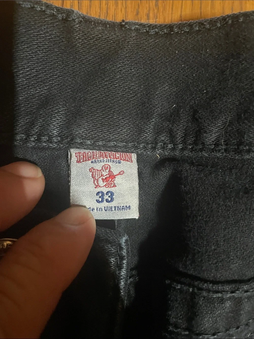 True Religion Black Men's Straight Jeans